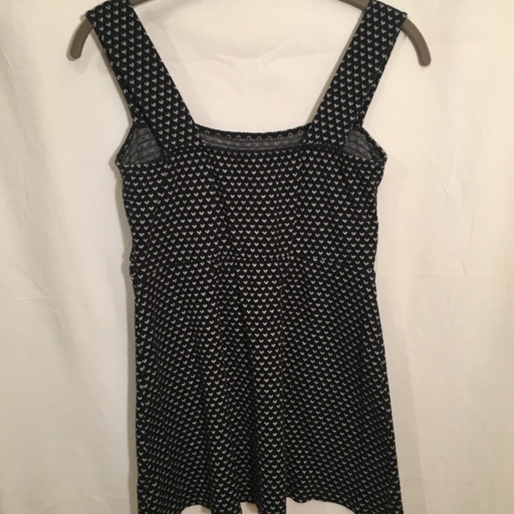 Fang Glam long tank top size small black & white - Picture 3 of 7